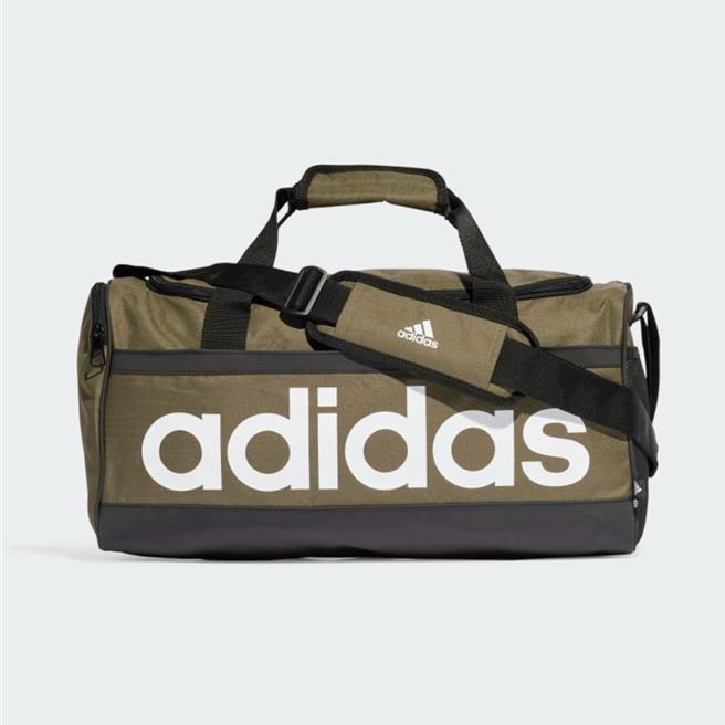 Global Mall桃园A8店推adidas「LINEAR DUFFEL M旅行袋」，原价1490元、优惠价1212元。（Global Mall提供／朱世凯台北传真）