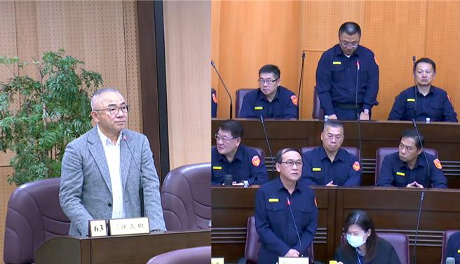 国民党桃园市议员徐玉树促桃园市政府帮民防、义警、守望相助队添购雨衣。(翻摄照片／蔡依珍桃园传真)