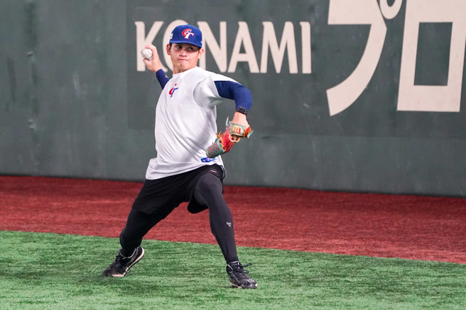 中华队投手张奕。（富邦悍将提供）