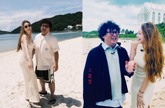 依依还原纳豆求婚的现场状况。（图／依依 Instagram）