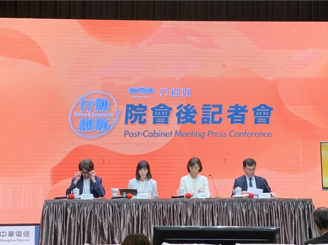 行政院召开院会后记者会。（张薷摄）