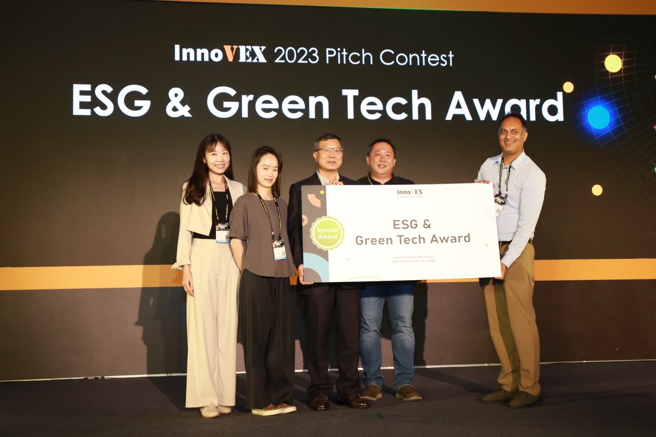 南大绿能领域-荣获2023亚洲指标新创展会ESG Green Tech奖。(照片/南大提供)