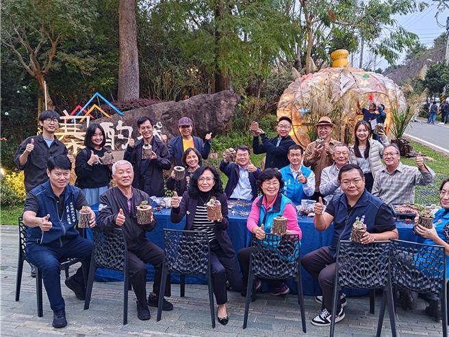 苗栗卓兰镇坜西坪休閒农业区展出「2024农村体感艺术季」。（农水署台中分署提供／李京升台中传真）