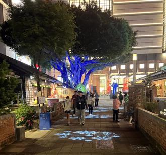 台南藍晒圖「下雪了」！夢幻耶誕小鎮超浪漫