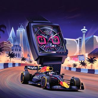 泰格豪雅F1賽車Monaco腕表 粉紅力量加持