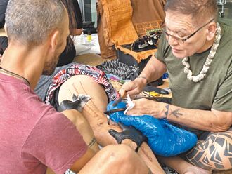 史前館展演 拍刺紋身 體驗南島傳統文化