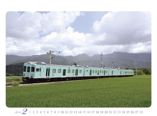 台鐵公司2025年全新桌月曆將於11月25日起開放預購。（台鐵公司提供／蔡明亘台北傳真）