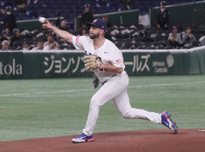 美国推出右投葛罗兹对决中华队。（赵双杰摄）