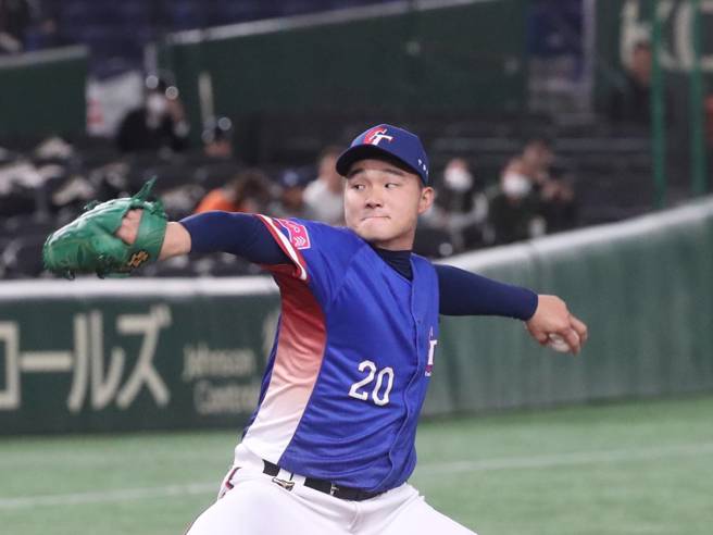 中华队先发投手陈柏清。（图／赵双杰摄）