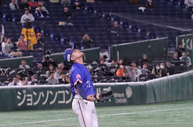 中华队击败美国拿下12强复赛首胜。（图／赵双杰摄）