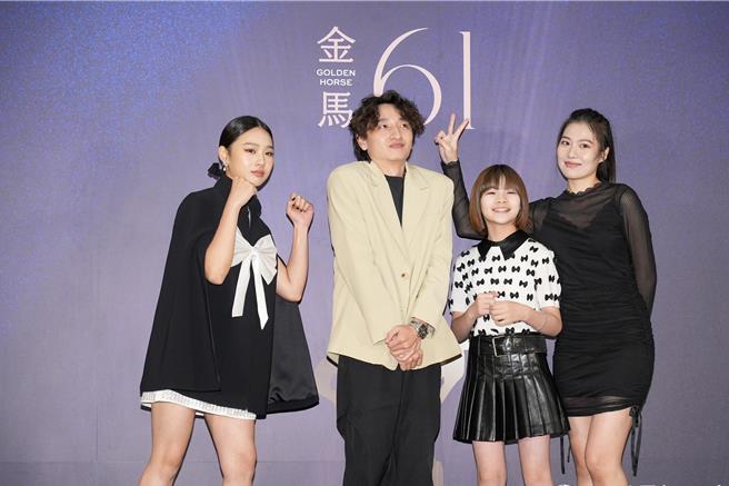 汤咏絮（左起）、林政勋、郑又菲、梁湘华将角逐最佳新演员奖。（罗永铭摄）