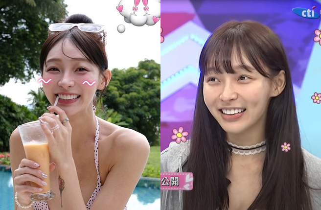 林襄曝光素顏真面目。（图／翻摄自《同学来了》YT）