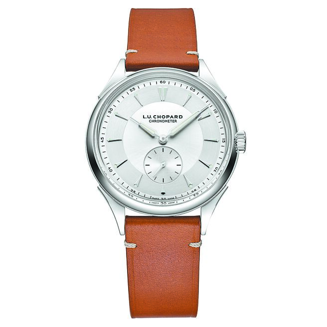 環保創新獎／蕭邦以回收鋼材Lucent Steel精鋼製成的L.U.C Qualite Fleurier腕表，拿下「環保創新獎」。（CHOPARD提供）