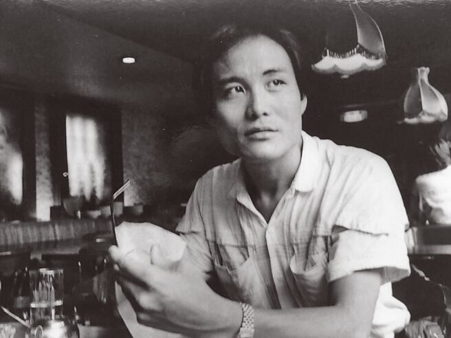 林文义摄于1988年。（张苍松摄）