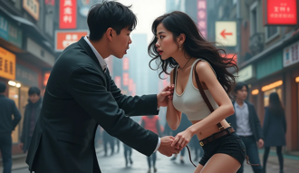 台中男光天化日偷摸辣妹大腿 遭制止竟拿剪刀恐嚇