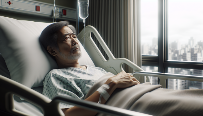 身健康状况不佳入住护理之家， 56岁家暴男惨了，儿子不要养他获准。（示意图、与本案无关／AI生成）