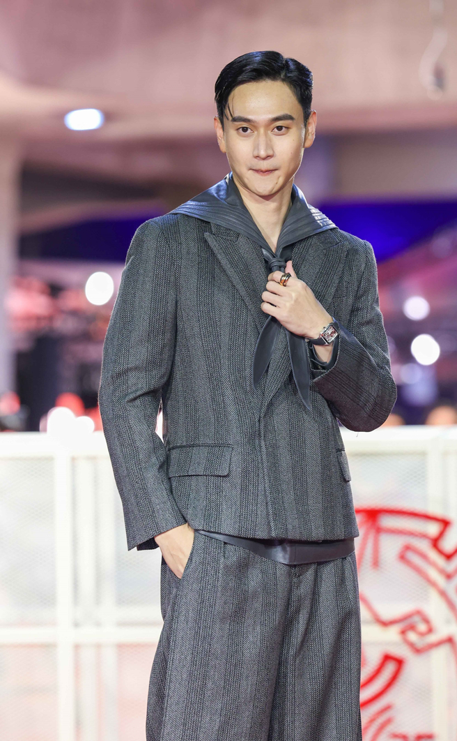 劉冠廷呼籲觀眾期待他今晚的開場表演。（圖／陳俊吉攝）