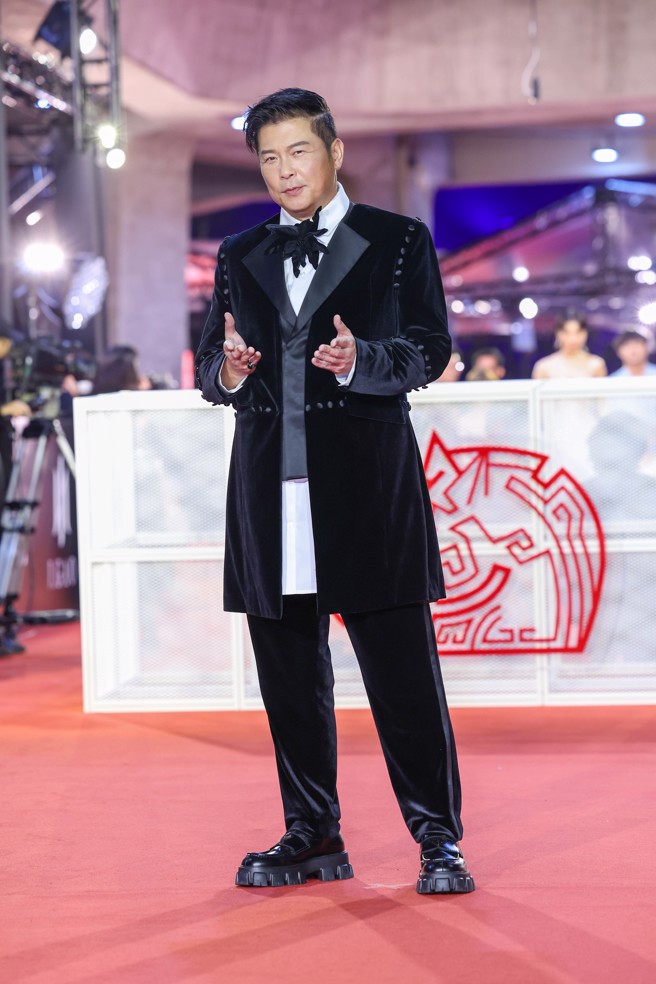 首次入围金马的曾国城，觉得心情很爽。（图／陈俊吉摄）