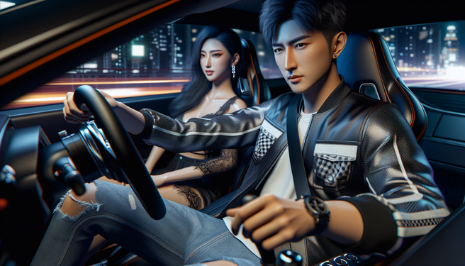 苗栗一名崔姓男子于去年5月驾驶GTR跑车载着一名未成年少女小美（化名）跑山，竟趁返程途中强行抚摸对方胸部。（示意图、与本案无关／AI生成）