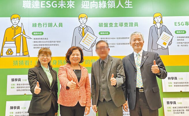 绿委林淑芬22日指出，谢宜容（左一）和前劳动部长许铭春（左二）、劳发署长蔡孟良（右）、劳动部次长许传盛，常一起吃喝玩乐，「官箴败坏，就是这3人宠出来的」。图为北分署活动照。（摘自劳动部劳动力发展署北分署网站）