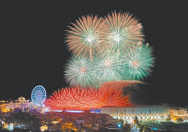 义大世界的跨年璀璨烟火已成南台湾年度盛事。（义大世界提供）