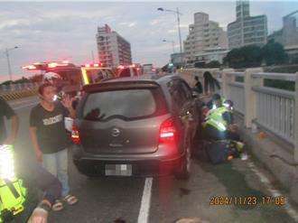 駕車暴衝人行道撞倒3行人 自小客車擠6人最高開罰1.8萬