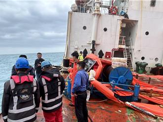 陸籍貨輪擱淺 航港局25日有望展開抽油作業