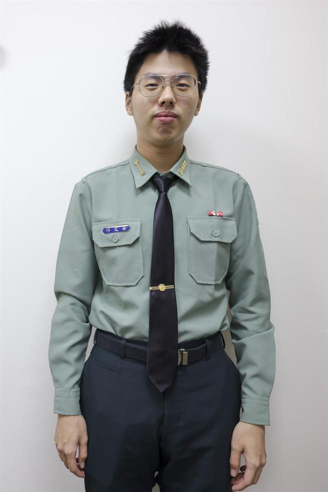 醫學系學生楊文吾。（記者范瑜攝）