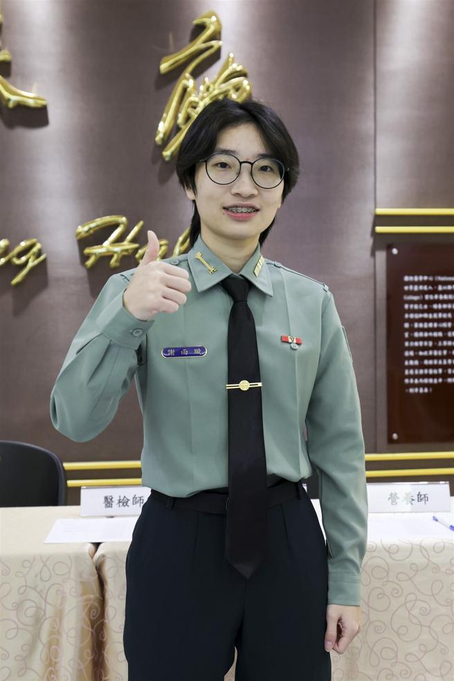 醫學系學生謝雨璇。（記者范瑜攝）