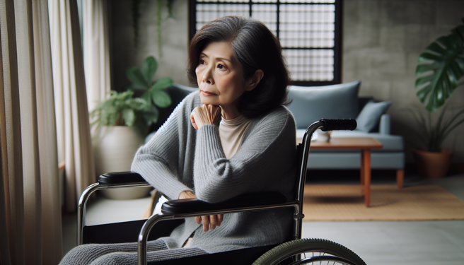 要孩子養她直到死亡之日止，輪椅婦未能如願，法官打臉關鍵曝光。（示意圖、與本案無關／AI生成）