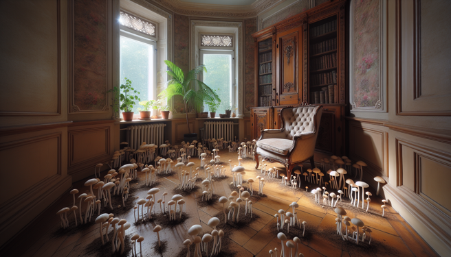 台灣濕氣較高，需定期除濕才能避免長香菇。（圖／示意圖，AI生成圖）