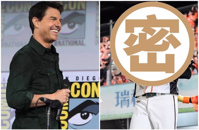 中华队球员被封为是「台版汤姆克鲁斯」。（图／tomcruise  IG脸书、郭俊麟 Chun-Lin KUO 粉丝团脸书）