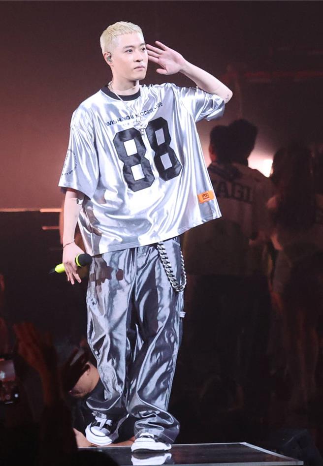 周汤豪24日在小巨蛋开唱。（陈俊吉摄）