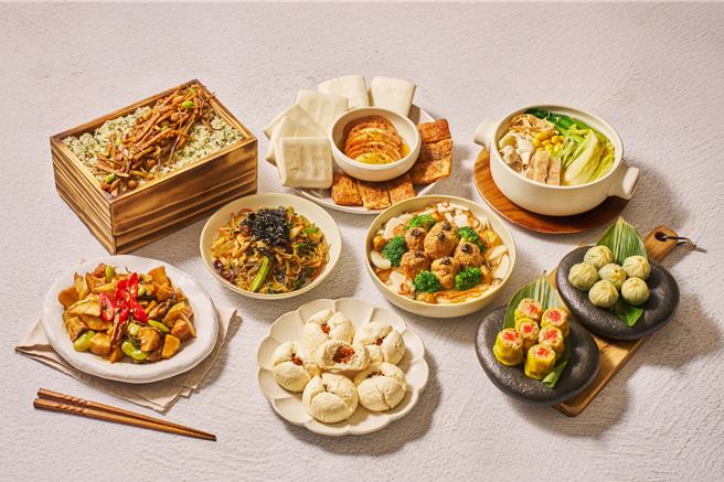 养心集团年菜组一共八道，团圆过好年。（养心集团提供）