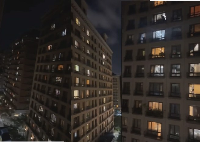 12强冠军赛，中华队勇夺冠军，新庄某社区全部都在欢呼尖叫庆祝，连议员都来留言庆祝。（简小姐提供）