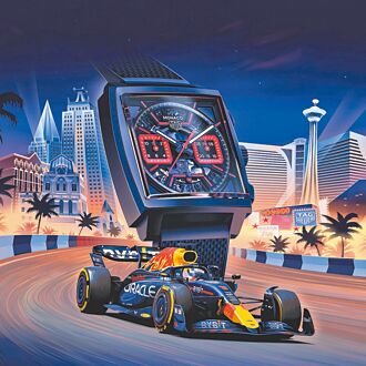 泰格豪雅F1賽車表 粉紅力量加持