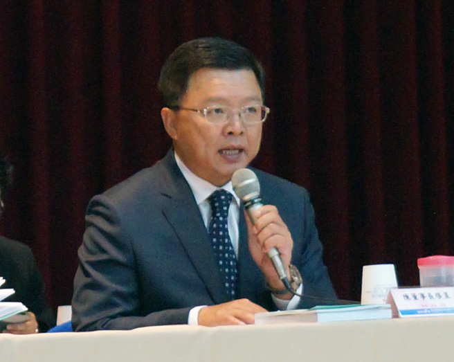 台盐绿能公司前董事长陈启昱。（中时资料照，洪荣志摄）