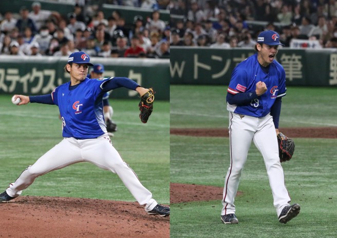 张奕在冠军赛的表现相当出色，压制日本队的打线，家人给出100分。（中时资料照）