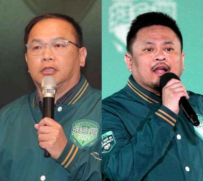 洪申翰（右）接任劳动部长，民进党政策会执行长王义川（左）递补立委一职。（合成图／中时资料照）