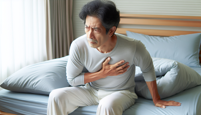 氣溫下降腦中風機率驟升，起床輕忽溫差，恐增心血管負擔。（示意圖／AI生成）