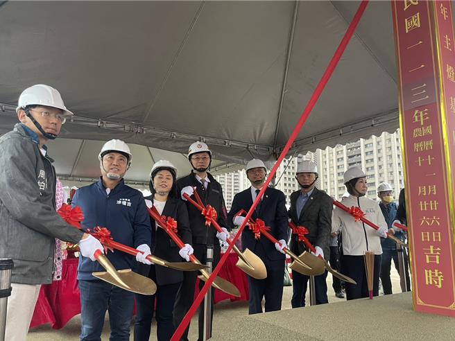 2025台湾灯会在桃园蛇年主灯基座今天动土。（吕筱蝉摄）