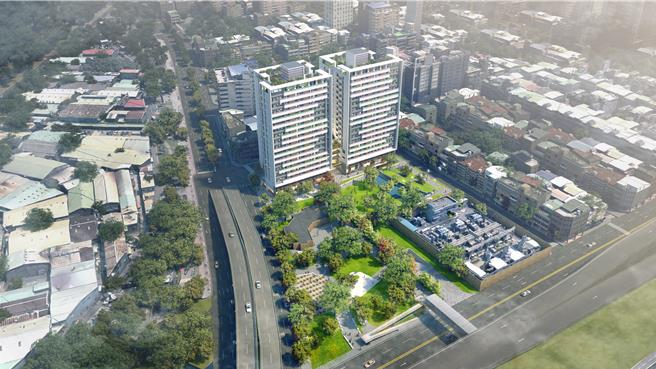 「新北市蘆洲區光華段青年社會住宅」模擬圖。（新北市城鄉局提供）