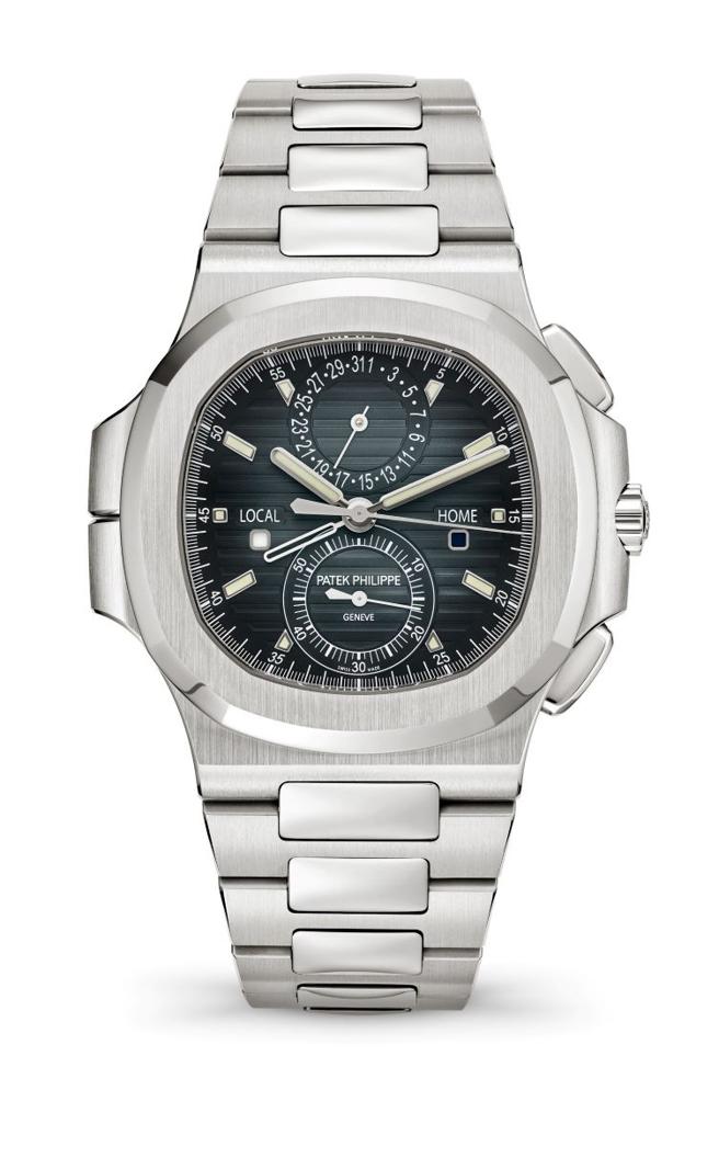 百達翡麗Ref.5990/1A-001金鷹Nautilus系列不鏽鋼計時碼表，深受表迷喜愛。（Patek Philippe提供）