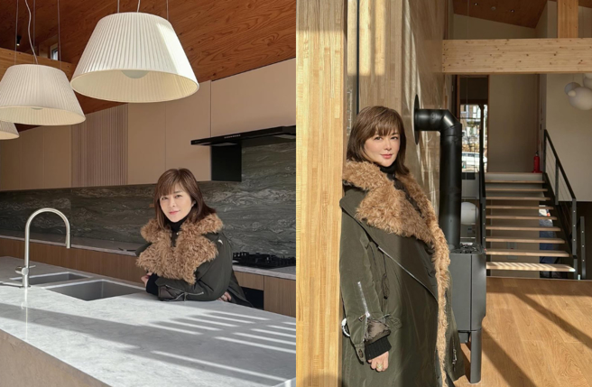 關之琳飛日視察別墅興建狀況。（圖／IG@rosamundkwan）