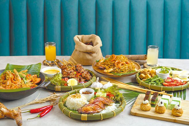 茹曦酒店Sunny Buffet推出星國佳餚吃到飽，不出國也能品嘗道地的新加坡味。（茹曦酒店提供）
