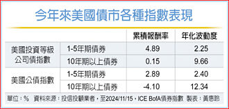 「債」現波動 短天期投等債 績效佳