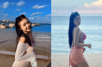 丫头冲绳解放比基尼「全身都是洞」 邪恶视角一弯腰车头灯被看光