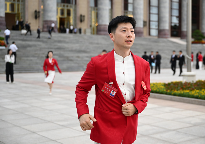 大陆桌球名将马龙。（新华社／资料照）