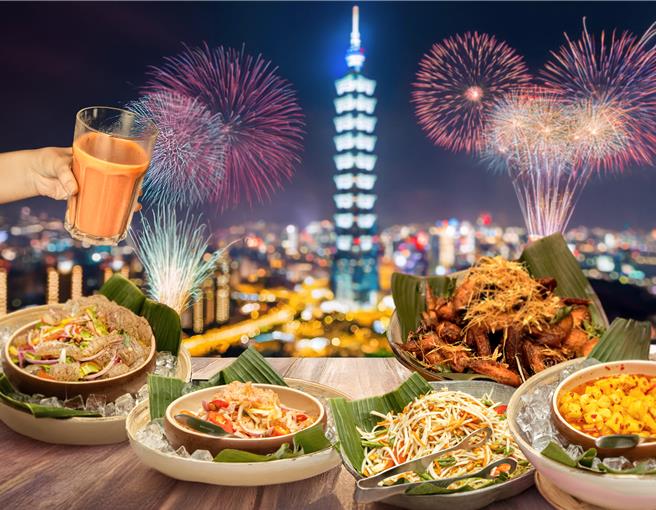 路易莎旗下「Pikul 初泰」推「2025泰Chill跨年派对」 ，号称可近距离欣赏101烟火。（路易莎提供／朱世凯台北传真）