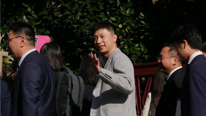 奥运桌球冠军马龙。（陈柏廷摄）